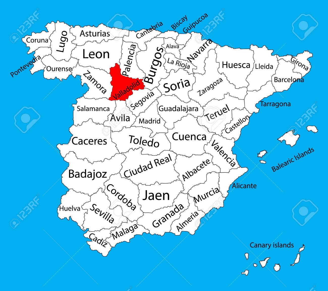 Valladolid-mapa-españa-Curso-online