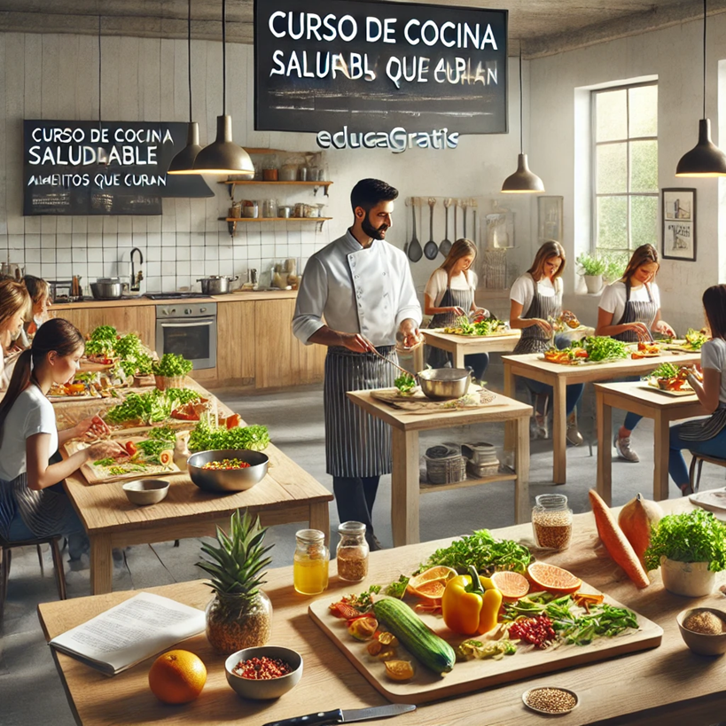 CURSO DE COCINA SALUDABLE ALIMENTOS QUE CURAN